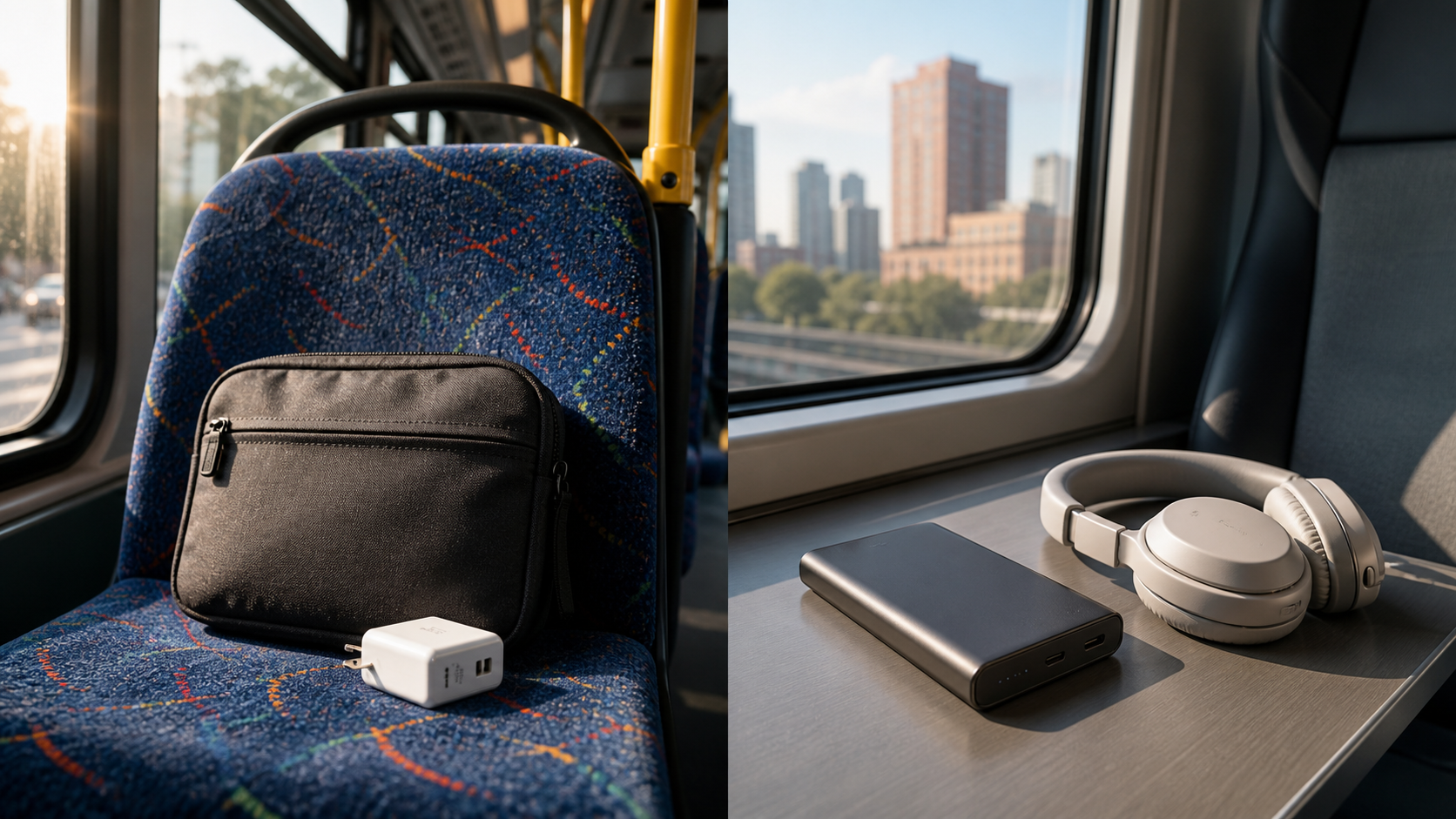 Bus vs train commute: how your tech needs change editorial scene