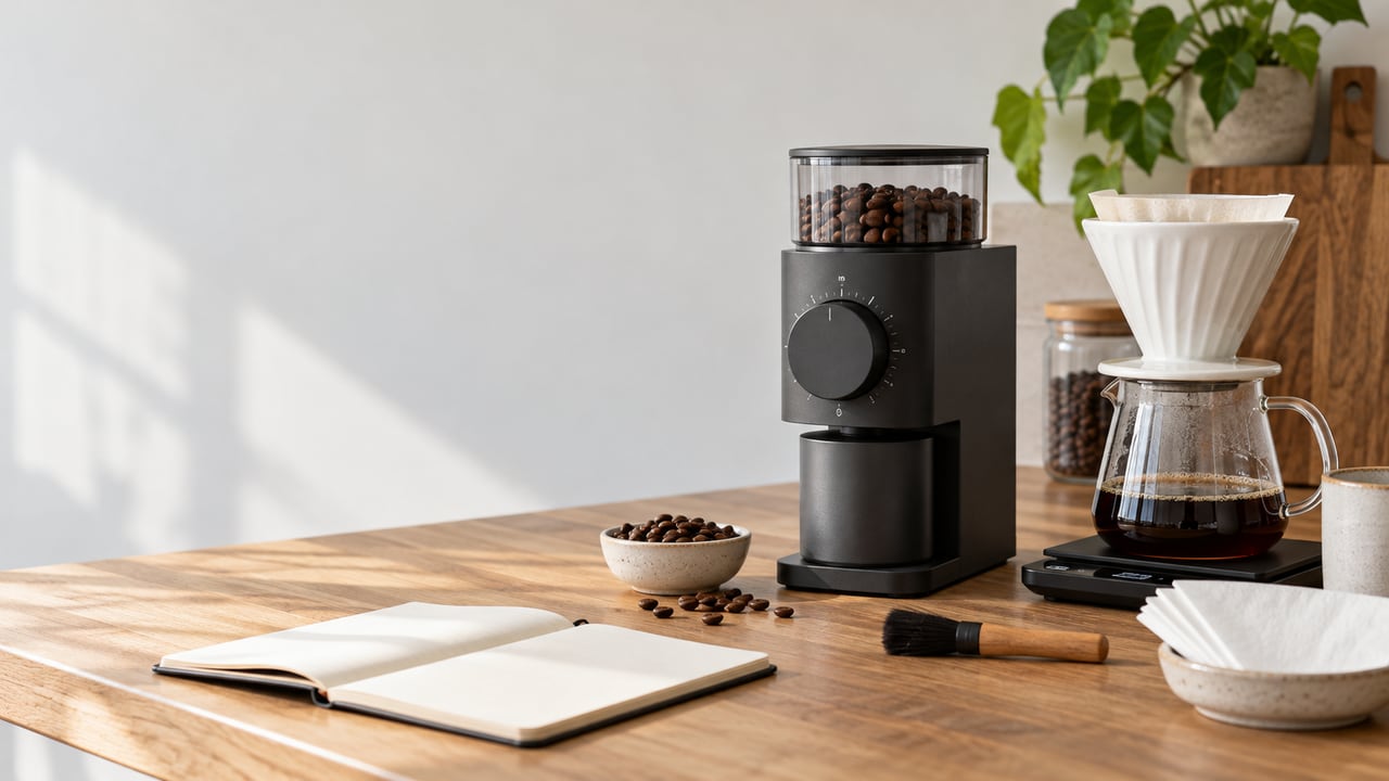 Fellow Ode Gen 2 Grinder: Brew Range & Espresso Limit editorial illustration
