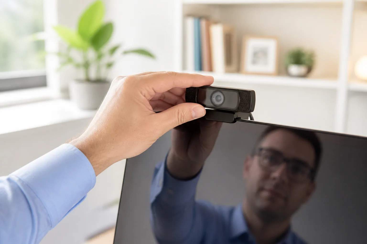 Work-from-home webcams: framing beats resolution alone editorial illustration